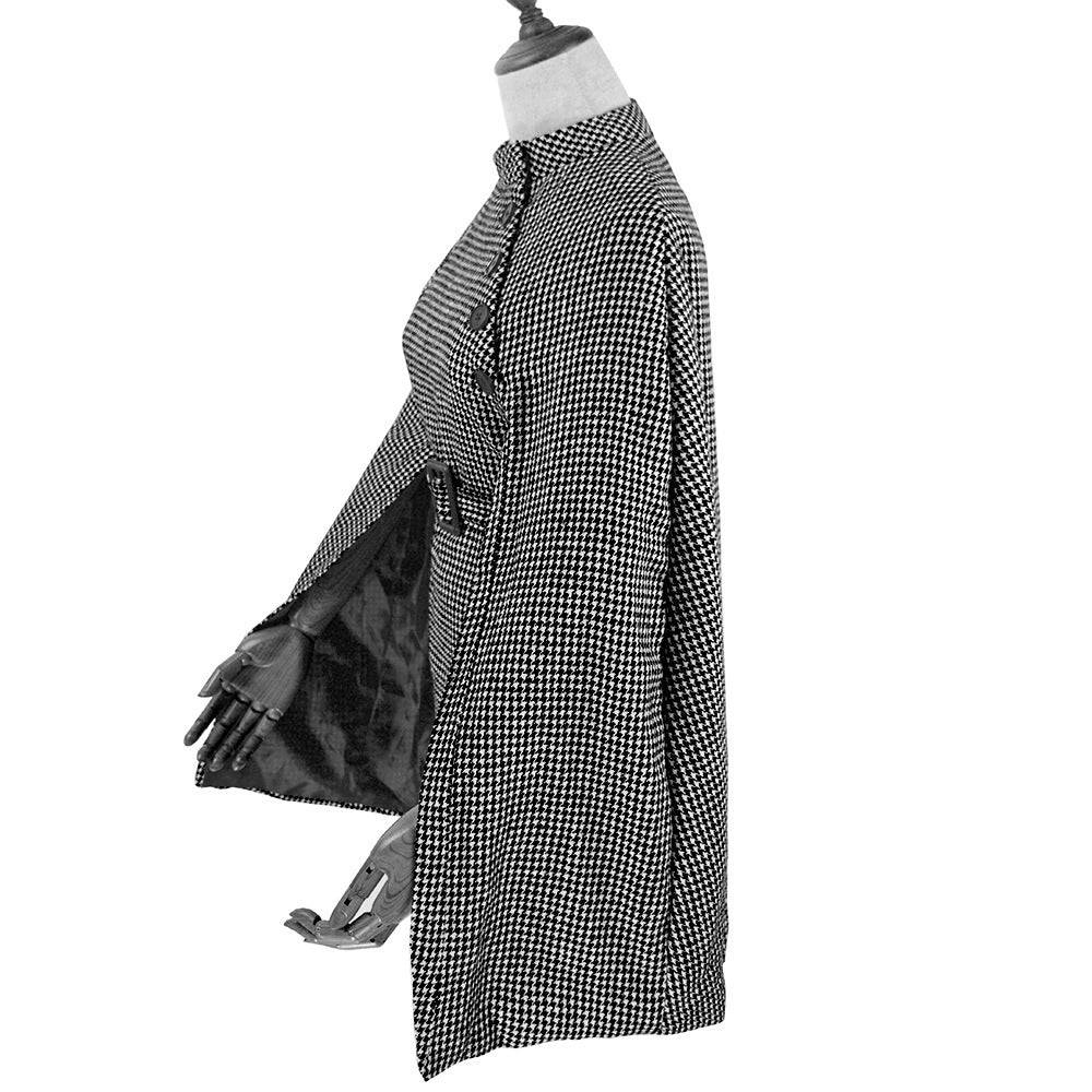 European And American Women's Clothing Plaid Knitted Cloak Slimming - Xmaker. Inc