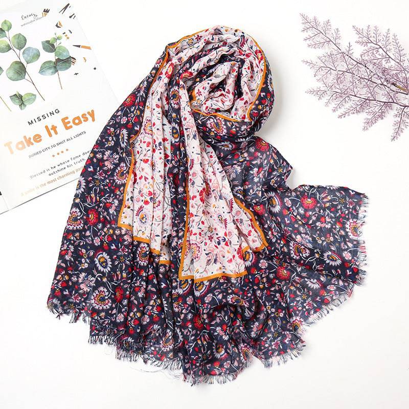 Retro Patchwork Bohemian Printed Cashew Scarf - Xmaker. Inc