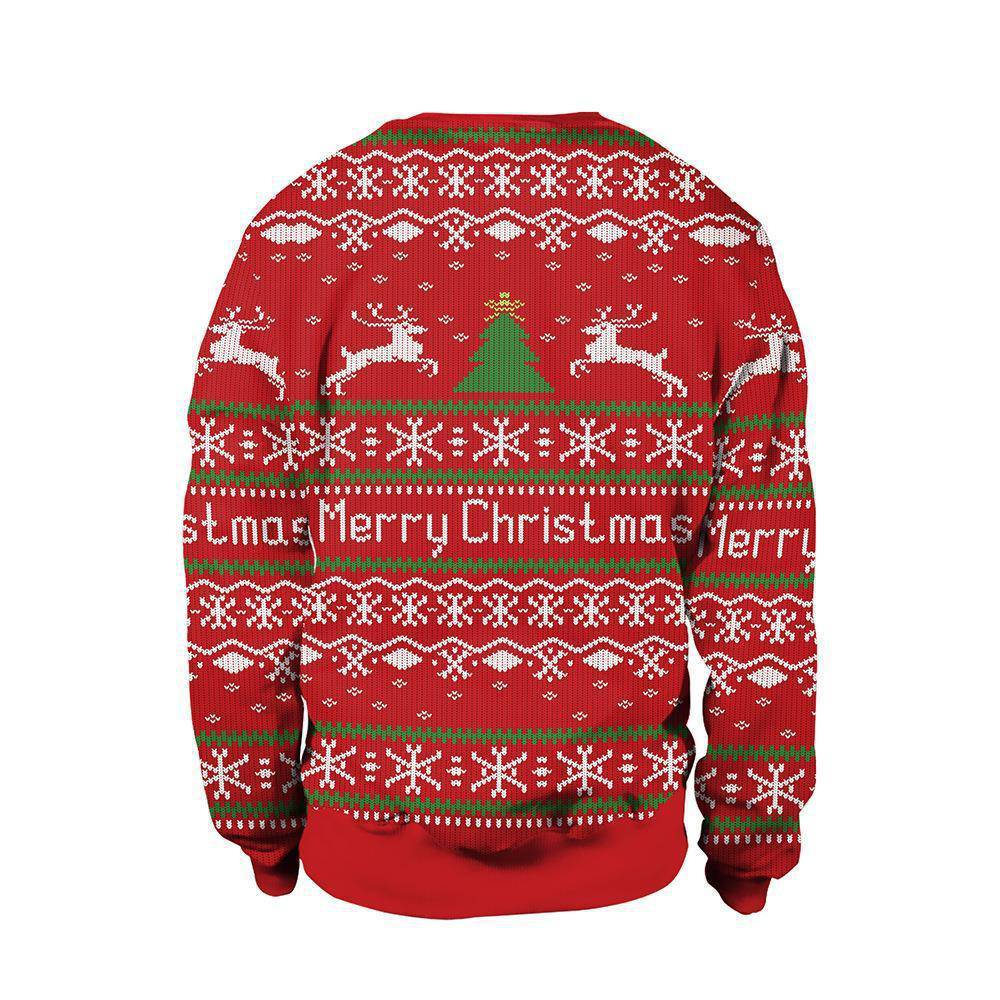 Christmas Clothing Men's And Women's Printed Round Neck Sweater - Xmaker. Inc