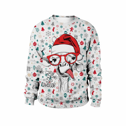 Christmas Clothing Men's And Women's Printed Round Neck Sweater - Xmaker. Inc