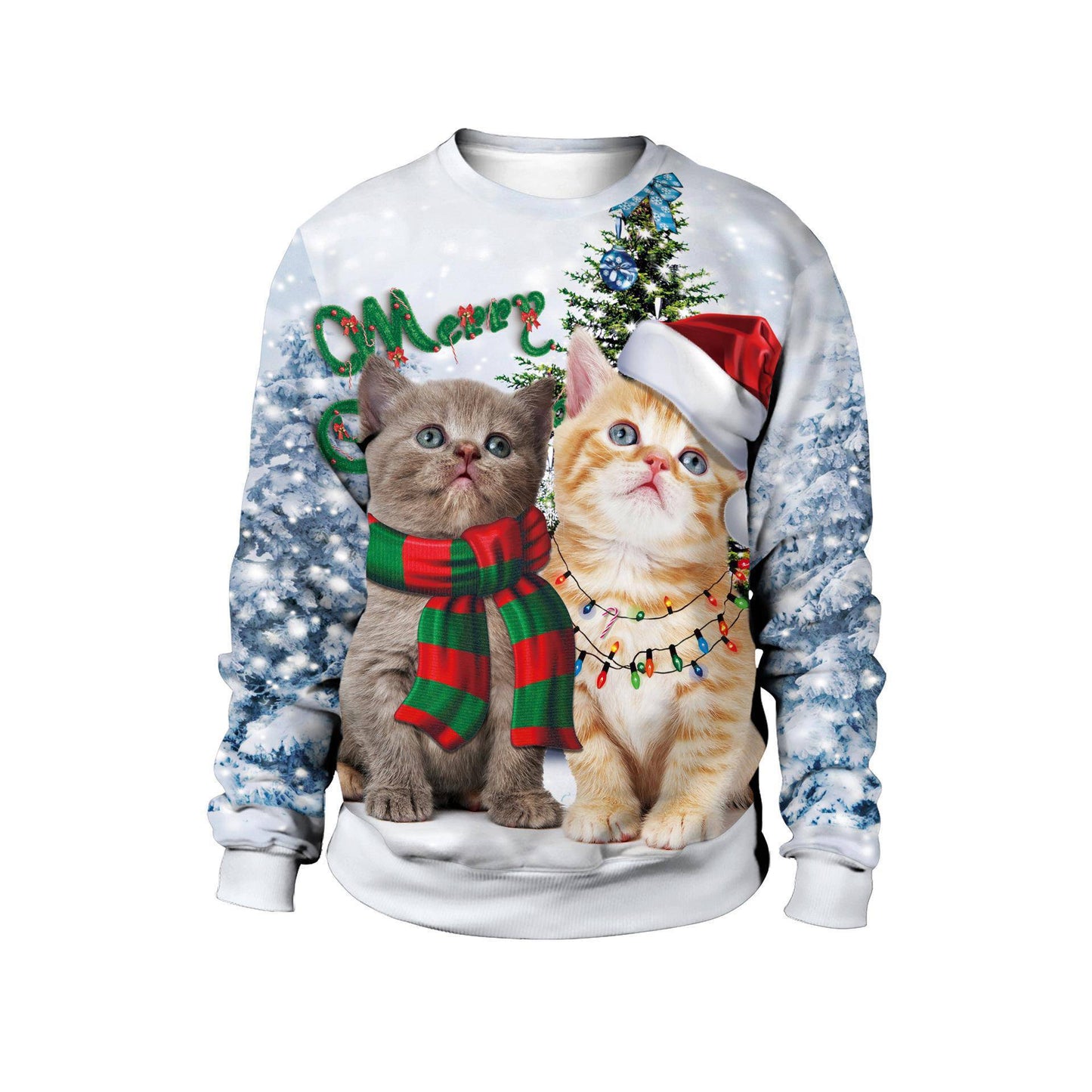 Christmas Clothing Men's And Women's Printed Round Neck Sweater - Xmaker. Inc