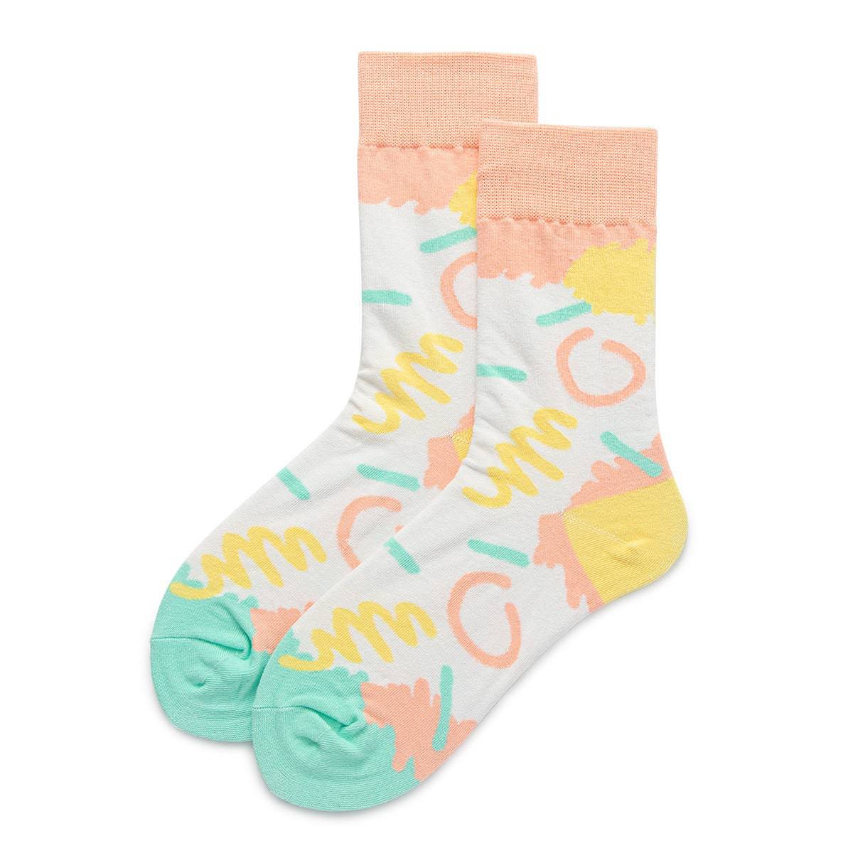 Women's Fashion Preppy Style Striped Mid-calf Length Socks - Xmaker. Inc