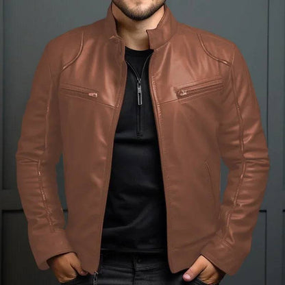 Men's Motorcycle Leather Jacket - Xmaker