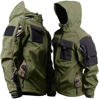 Jackets Men's Multi-pocket Hooded Jacket Cargo Coat - Xmaker