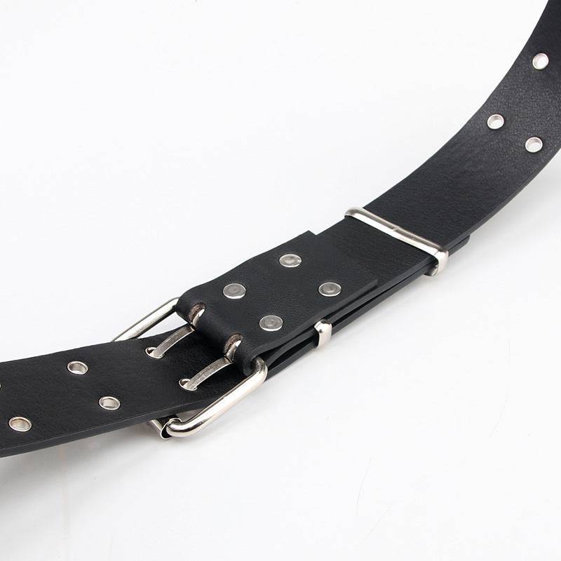 Women's All-match Casual Star Double Row Air Hole Belt - Xmaker