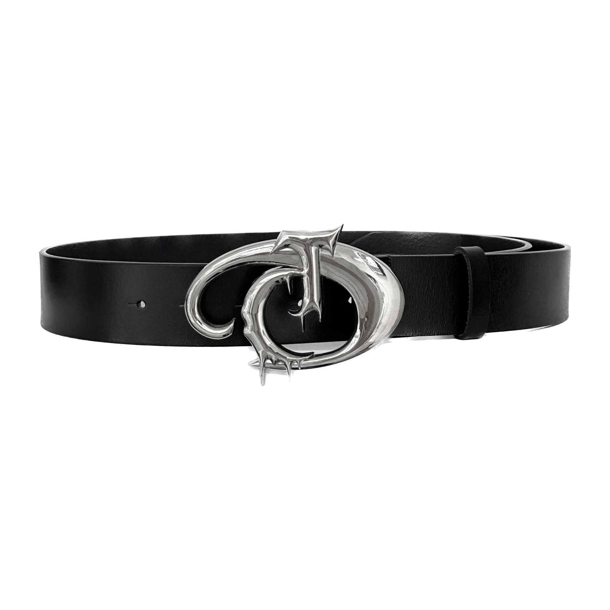 Original Niche Pioneer Irregular Metal Logo Belt Men And Women - Xmaker