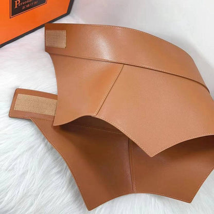 Wide Waist Seal Cowhide Leather Women's Accessories - Xmaker