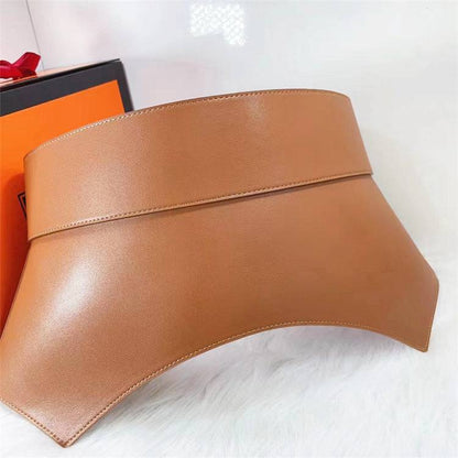 Wide Waist Seal Cowhide Leather Women's Accessories - Xmaker