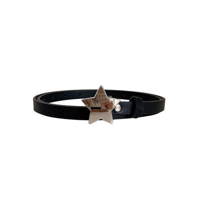 Black Subculture Belt All-match Five-pointed Star Accessories Belt - Xmaker