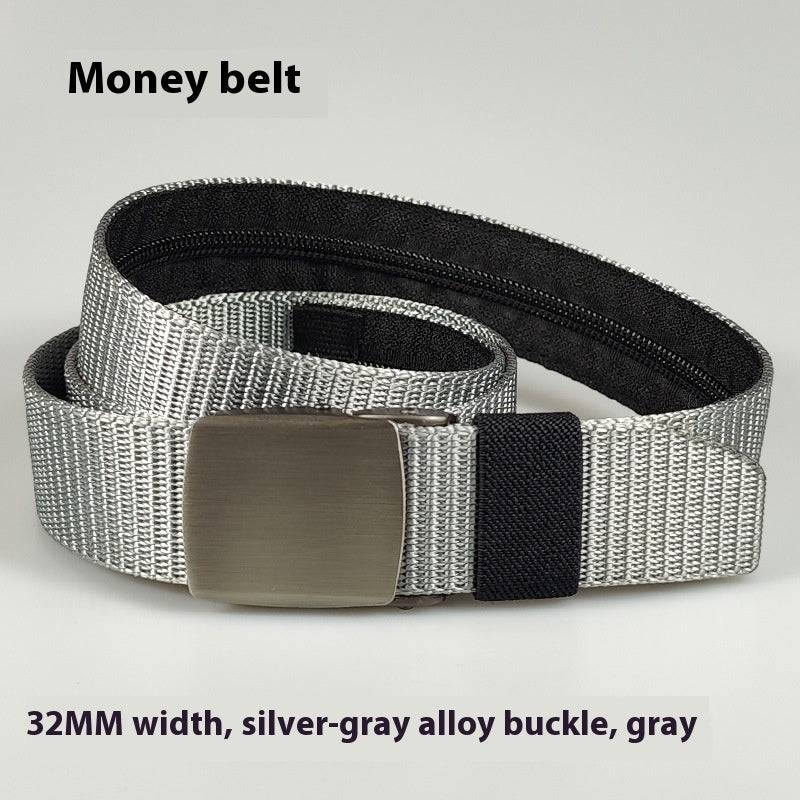 32MM Black Alloy Buckle Nylon Belt - Xmaker