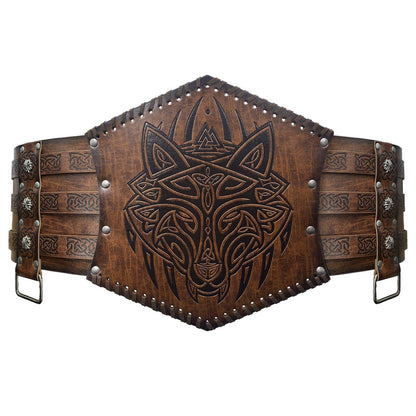 Nordic Viking Style Embossed Wide Belt - Xmaker