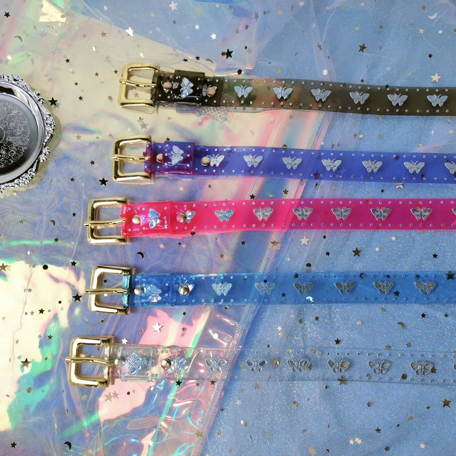 Fluorescent Butterfly Retro Decorative Belt - Xmaker