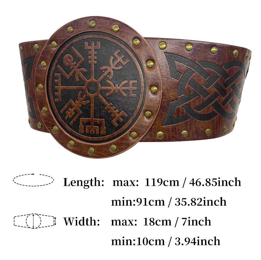 Wide Belt Retro Waist Seal Knight Style Belt - Xmaker