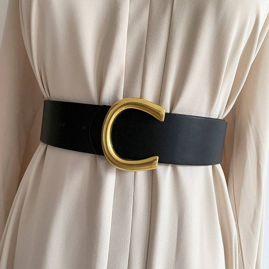 Black Women's Accessories Female Wide Belt - Xmaker