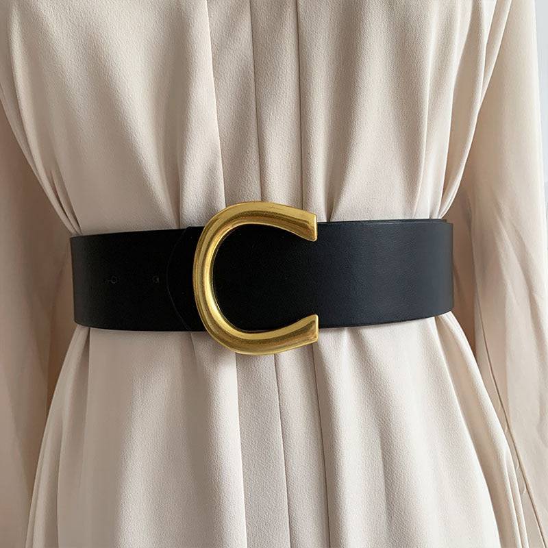 Black Women's Accessories Female Wide Belt - Xmaker