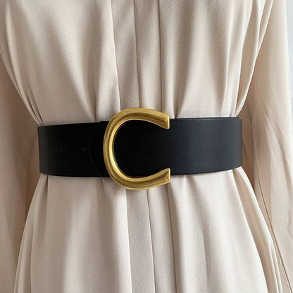 Black Women's Accessories Female Wide Belt - Xmaker