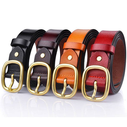 Simple And Versatile Women's Genuine Leather Belt - Xmaker