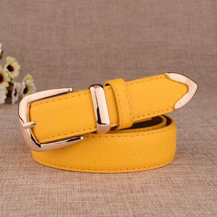 Women's Paint Alloy Buckle Pant Belt - Xmaker