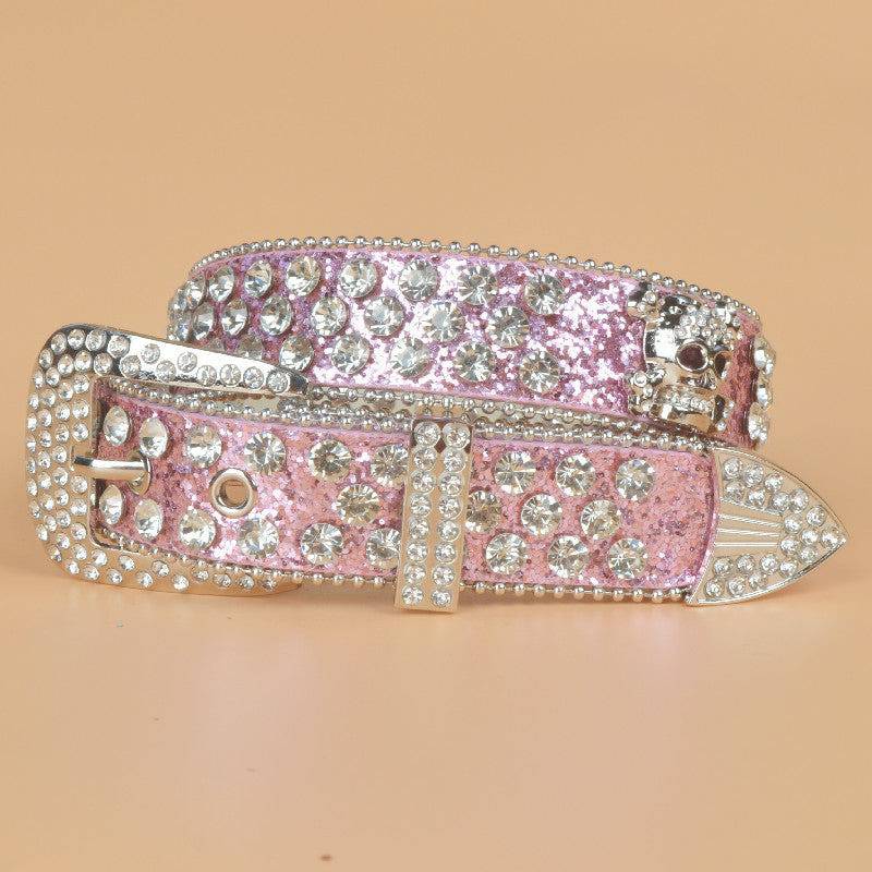 Denim Style Women's Skull Rhinestone Belt - Xmaker