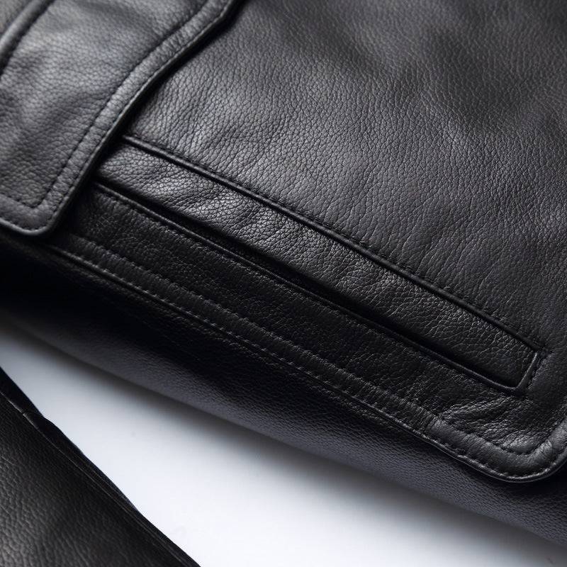 Men's fat plus size detachable leather down jacket two-piece men's cowhide leather jacket - Xmaker. Inc