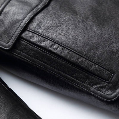 Men's fat plus size detachable leather down jacket two-piece men's cowhide leather jacket - Xmaker. Inc