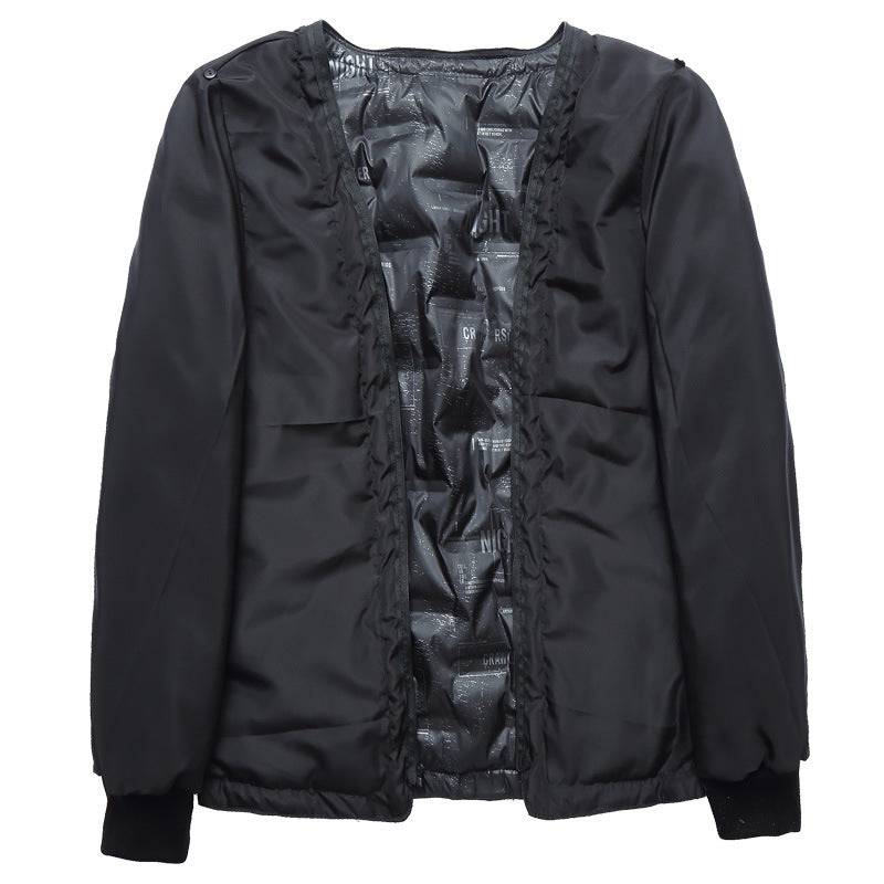 Men's plus size detachable leather down jacket two-piece men's cowhide leather jacket - Xmaker