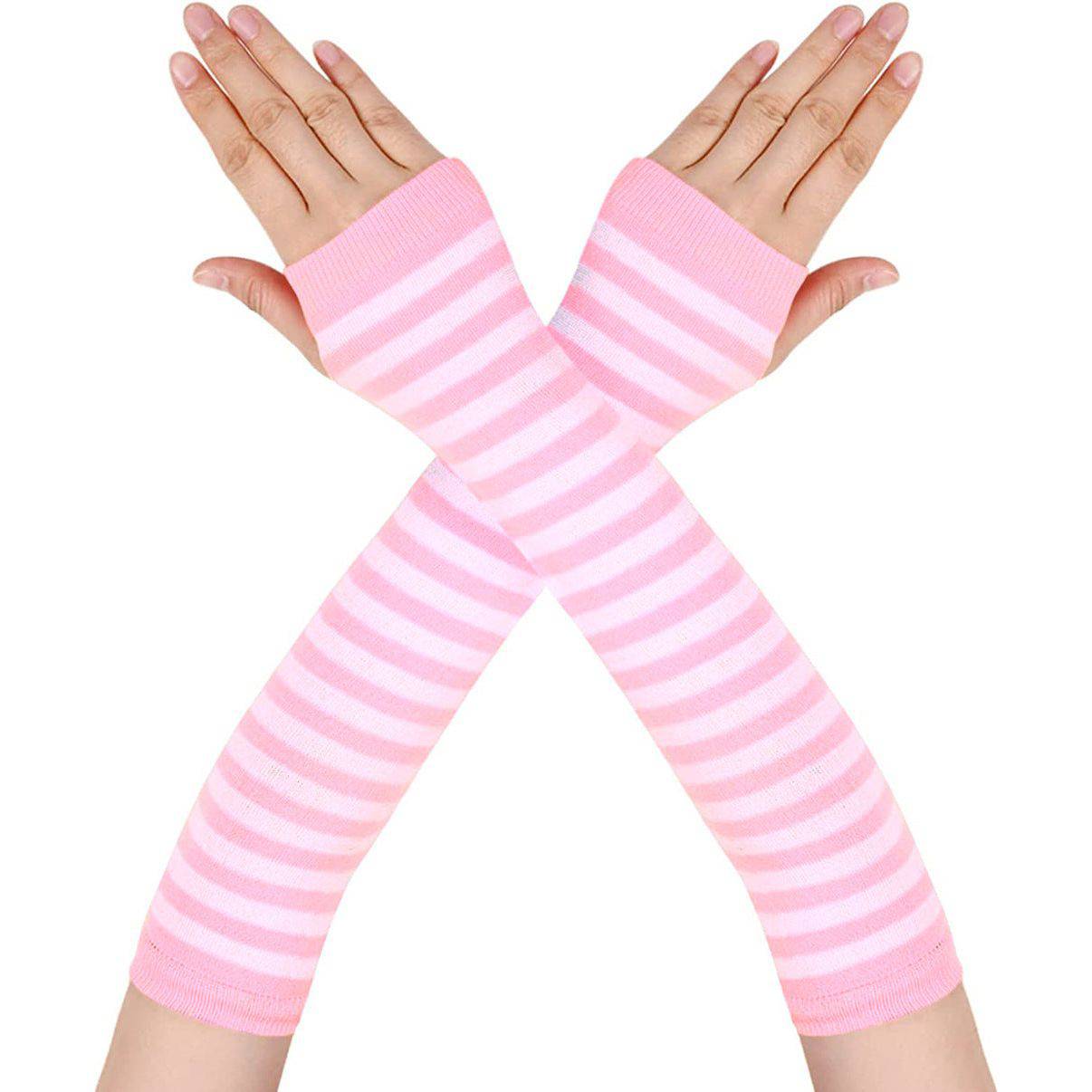 Fingerless  Dark Striped Cross Long Cosplay - Xmaker