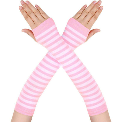 Fingerless  Dark Striped Cross Long Cosplay - Xmaker