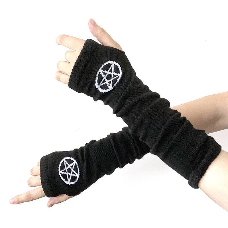 Fingerless  Dark Striped Cross Long Cosplay - Xmaker