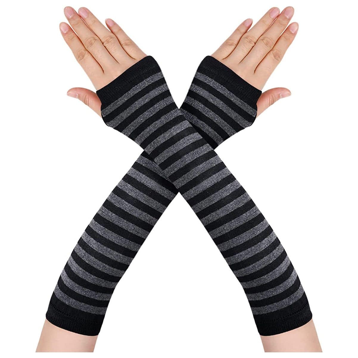 Fingerless  Dark Striped Cross Long Cosplay - Xmaker