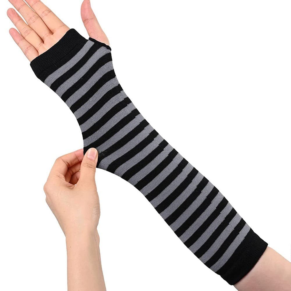 Fingerless  Dark Striped Cross Long Cosplay - Xmaker