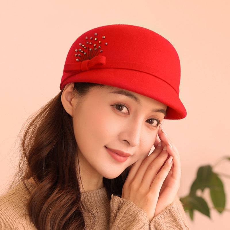 Wool Peaked Cap Casual Woolen Felt Hat - Xmaker