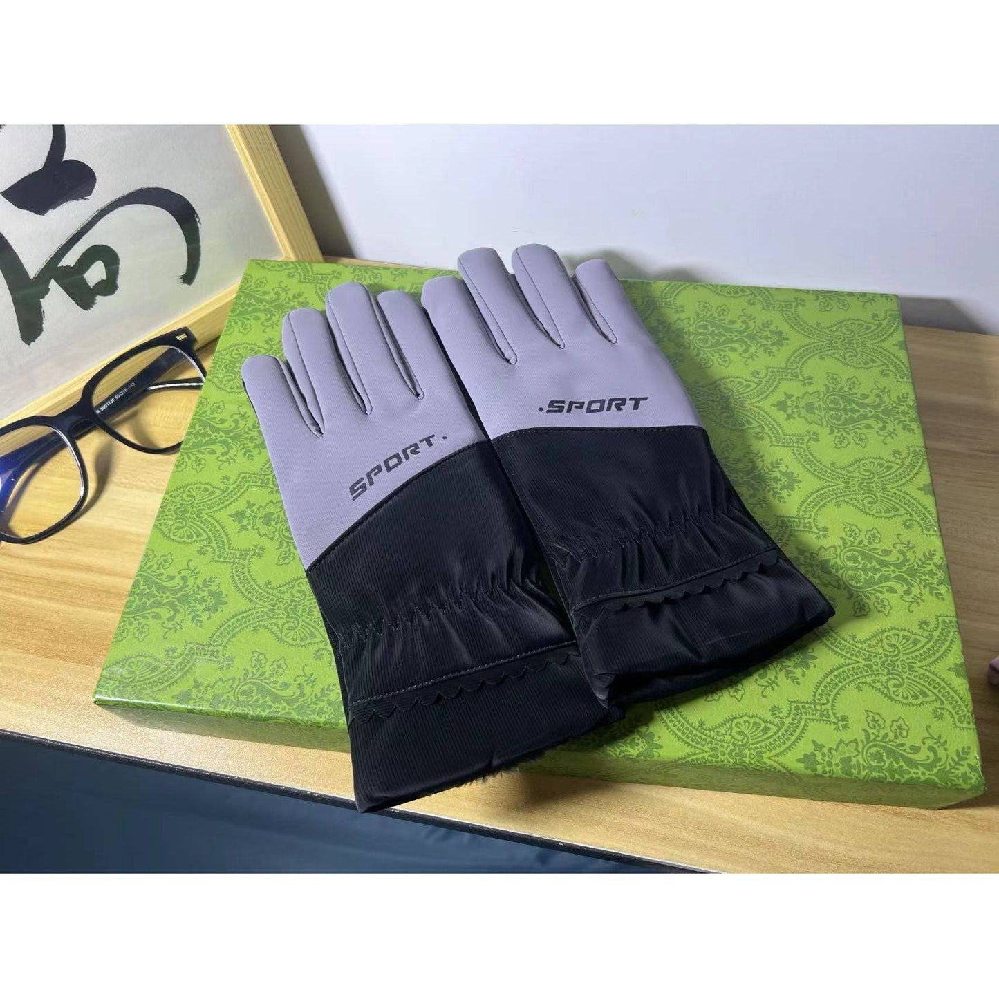 Touch Screen Student Wind-proof And Cold Protection Knitted Gloves Thickened - Xmaker