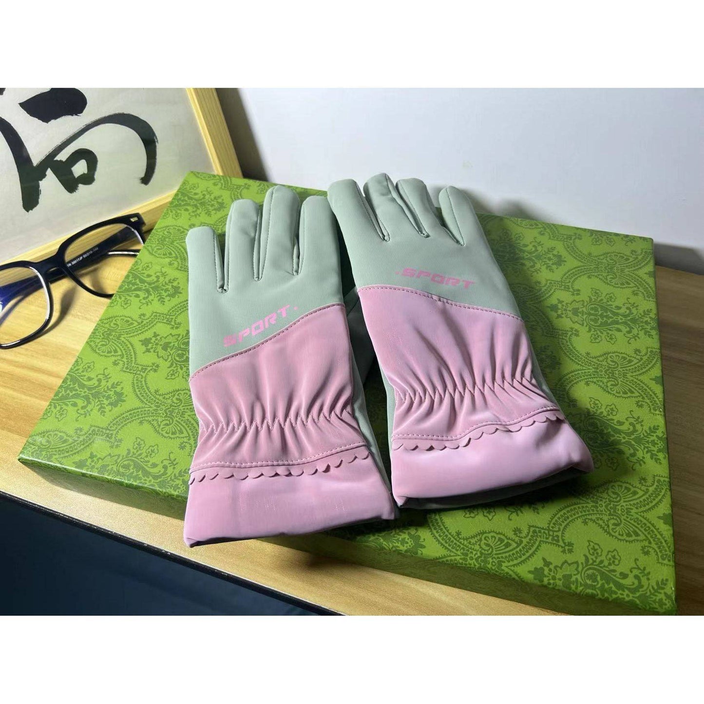 Touch Screen Student Wind-proof And Cold Protection Knitted Gloves Thickened - Xmaker