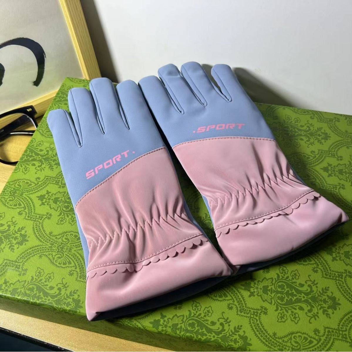 Touch Screen Student Wind-proof And Cold Protection Knitted Gloves Thickened - Xmaker