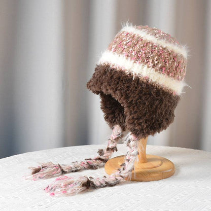 Plush Knitted Woolen Cap - Xmaker