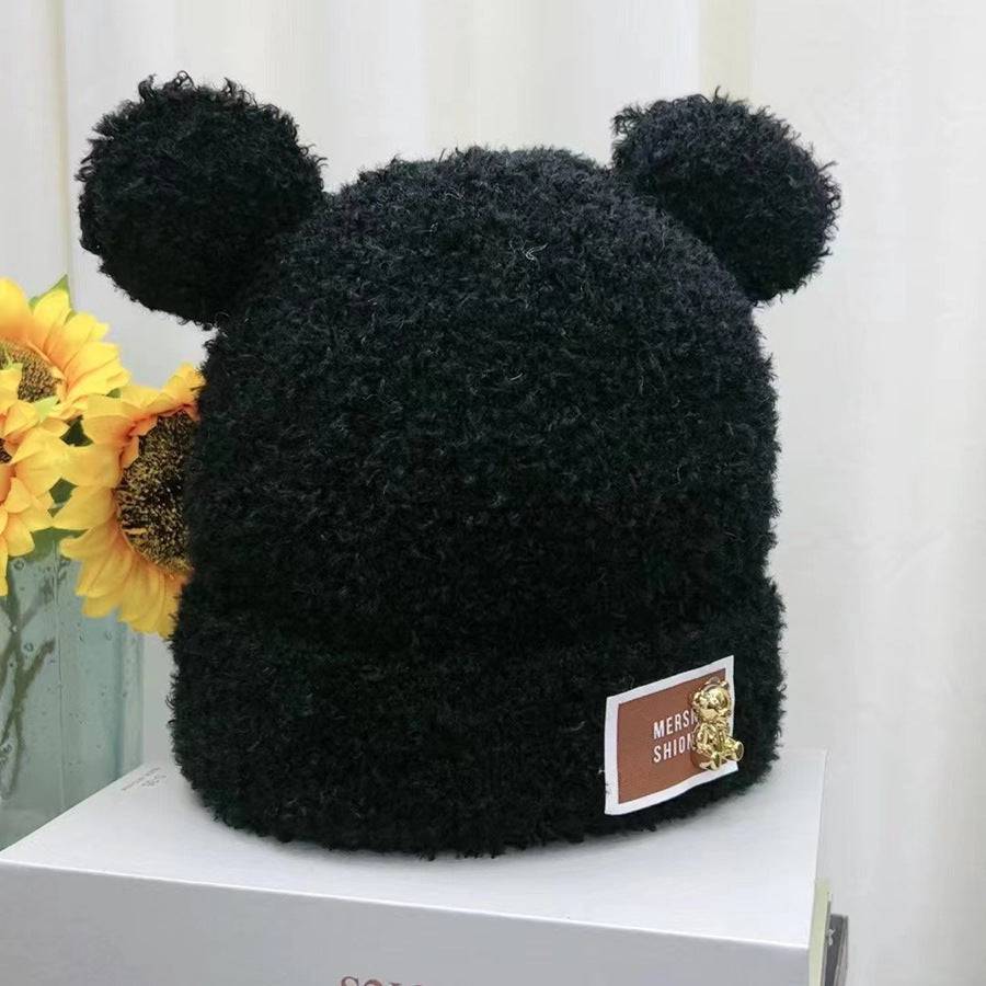 Korean Style Cute Bear All-match Teddy Plush Hat - Xmaker