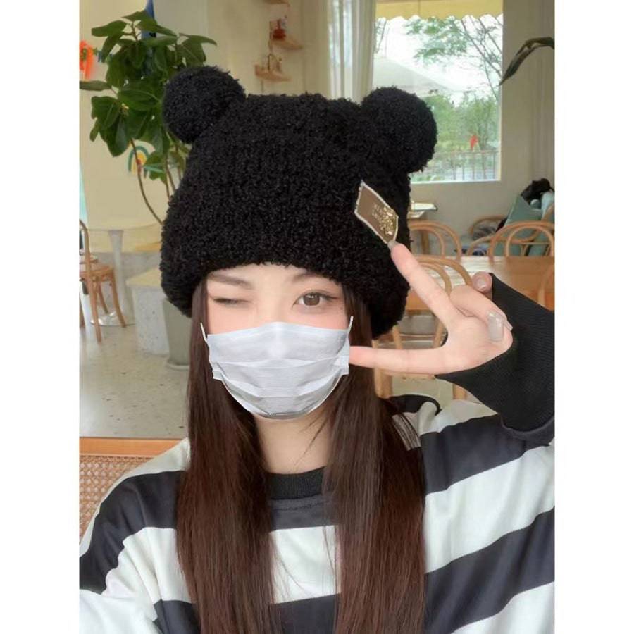 Korean Style Cute Bear All-match Teddy Plush Hat - Xmaker