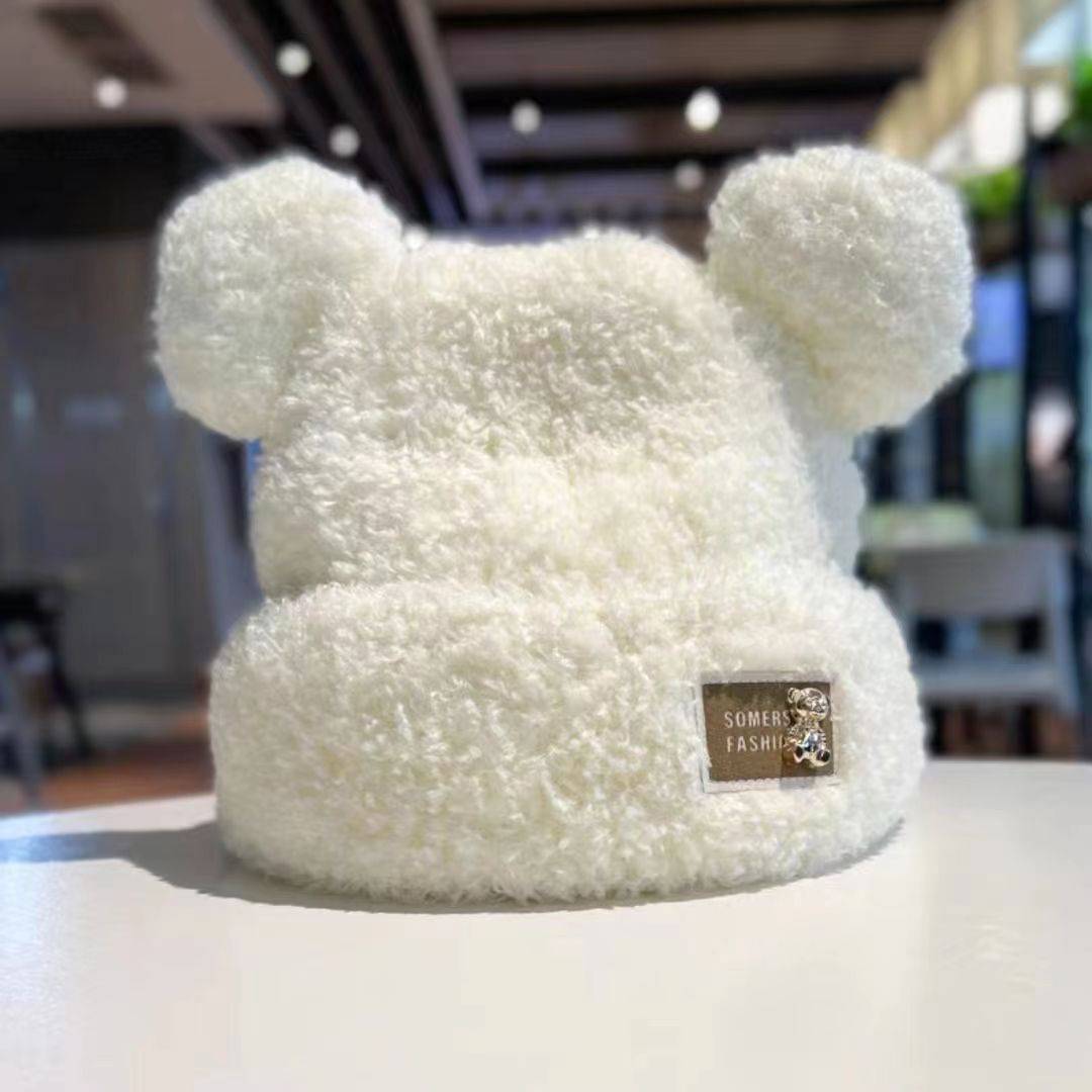 Korean Style Cute Bear All-match Teddy Plush Hat - Xmaker