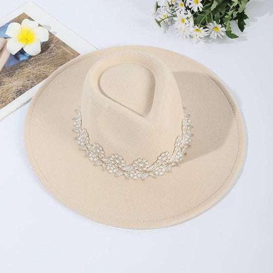  Women Broad-brimmed Lace Cowboy Hat-Xmaker