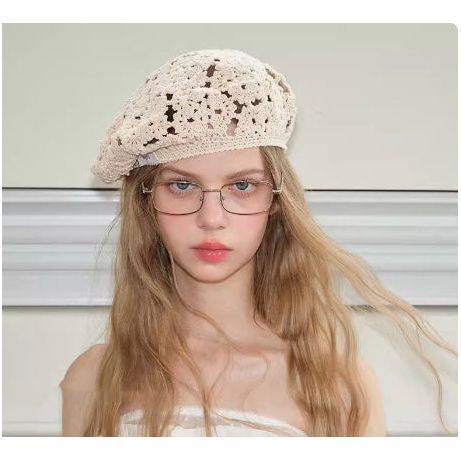 Niche Retro Handmade Hollow Beret - Xmaker