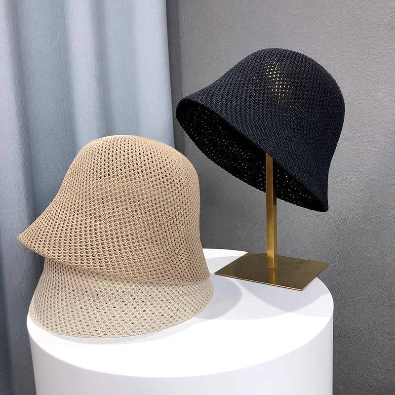 Hat Female Fisherman Hat Hollow Thin Type Sunscreen - Xmaker