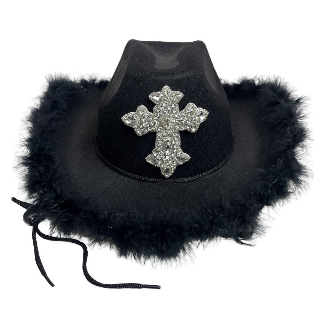 Cowboy Hat Star Shape , Black - Xmaker