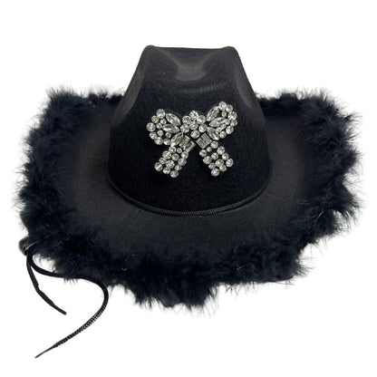 Cowboy Hat Star Shape , Black - Xmaker