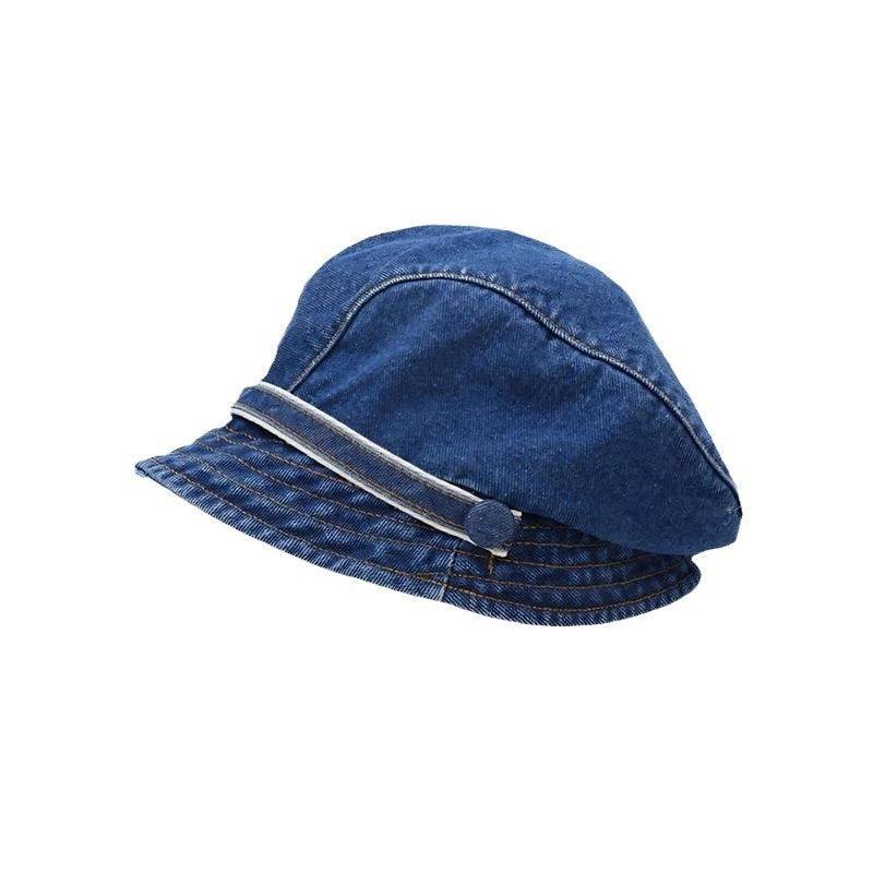 Short Brim Beret Bucket Hat Demi - Xmaker