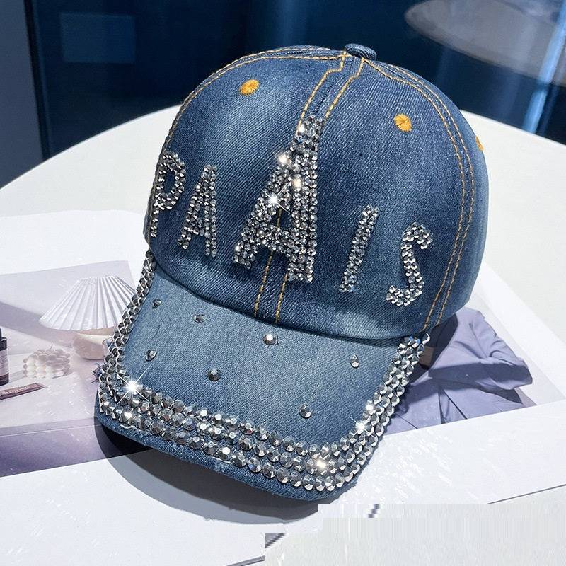 Hot Drilling Washed Denim Baseball Cap Sun-proof - Xmaker