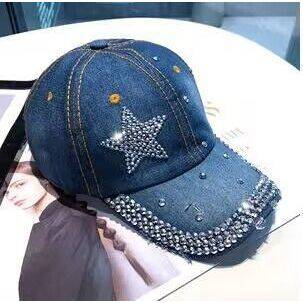 Hot Drilling Washed Denim Baseball Cap Sun-proof - Xmaker