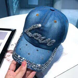 Hot Drilling Washed Denim Baseball Cap Sun-proof - Xmaker