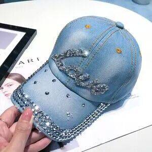 Hot Drilling Washed Denim Baseball Cap Sun-proof - Xmaker