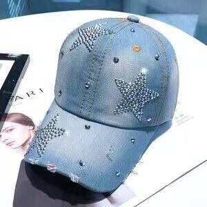 Hot Drilling Washed Denim Baseball Cap Sun-proof - Xmaker